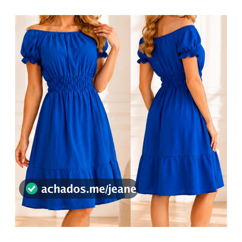 Vestido Ciganinha Dunas Rodado Moda Evangelica Liso Lastec na Cintura
