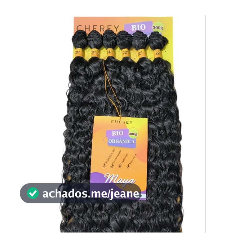 Cabelo Cacheado Bio Orgânica Maya Curly Cherey 300g Cor 1/1B PRETO, 2, T1B/30+CORES ENVIO IMEDIATO