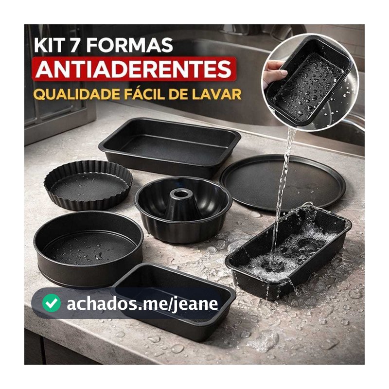 KIT COM 7,6,5,4, 3 FORMAS ASSADEIRAS ANTIADERENTES , TORTA,BOLO, PÃO e CARNES
