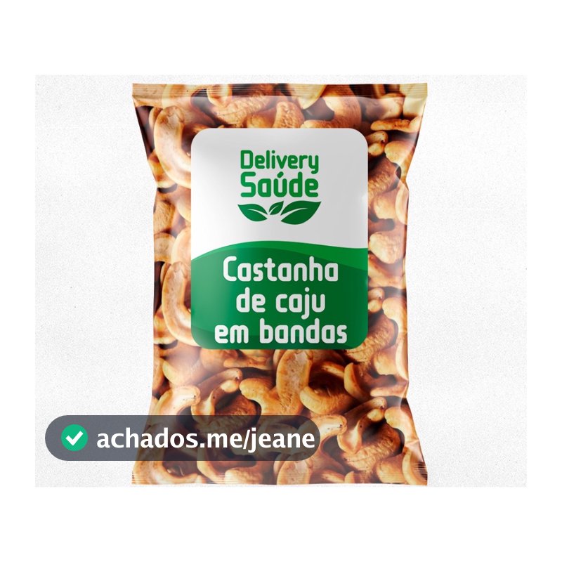 Castanha de Caju Torrada em Banda 250g/500g/1Kg - (Com ou Sem Sal)