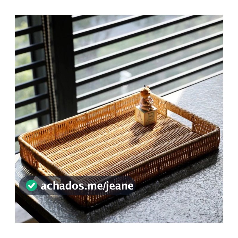 Kit Bandejas Organizadoras Multiuso Retangular Cesto para servir Café Frios Petiscos Casa Cozinha