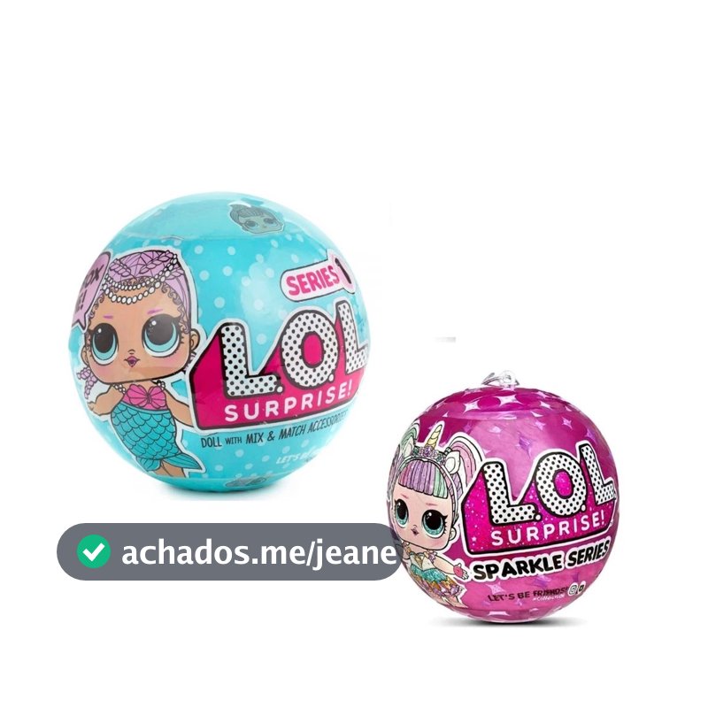 Kit com 2 bolas Lol Surprise Bonecas Sortida Surpresas Com Acessórios Variados 7 cm