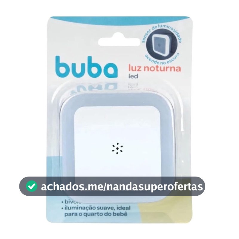 BUBA Luminária Led Luz Noturna com Sensor Automático Quarto Bebê 13144