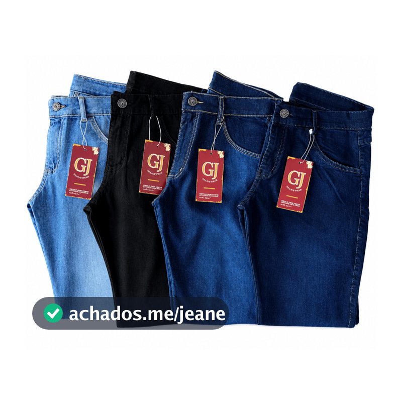 Kit 4 Calça Jeans Masculina Slim Elastano Promoção