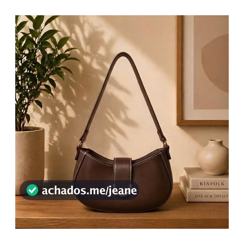 Bolsa Feminina De Ombro Elegante Bolsa Baguete Design Luxo Fashion Versátil Casual Chic