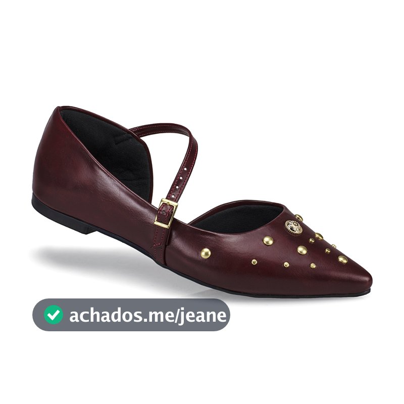 Sapatilha Feminina Slingback Bico Fino Sapato Moda Mule 6773