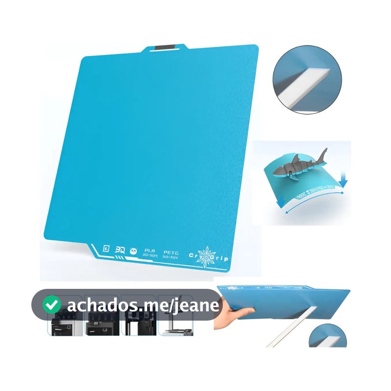 Placa Pei Mesa Fria Cryogrip Pro Frostbite Biqu Cool Plates SSS FISITC Bambu Lab A1