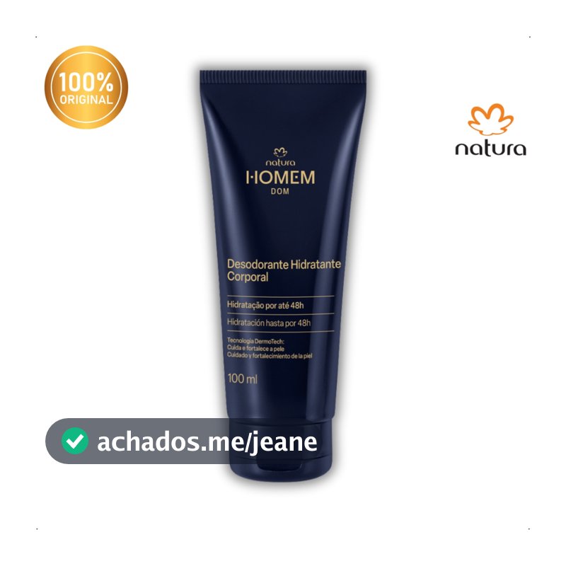 Desodorante Hidratante Natura Homem Dom Masculino 100 ml
