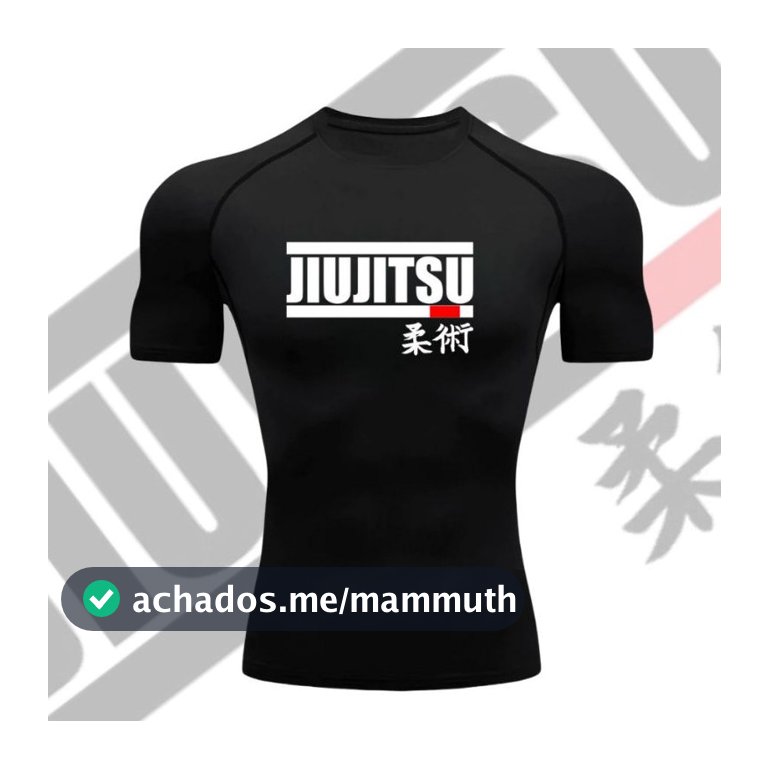 Camisa Camiseta de Compressão Academia Esporte Treino Rash Guard Jiujitsu Preoteção Uv50+