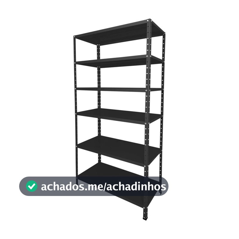 estante multiuso galvanizada com 6 bandejas prateleira aço