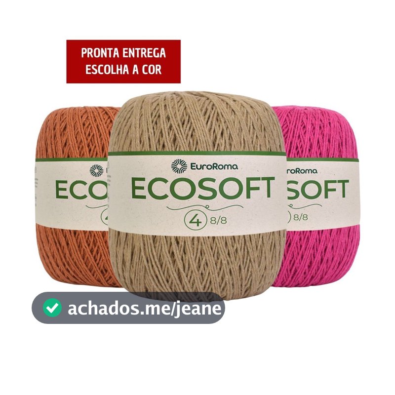 Barbante EuroRoma Ecosoft Número 4 - 300g / 483 metros - Fio Macio