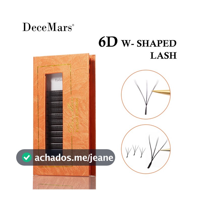 Extensão De Pestanas Em Forma De DeceMars 6D-W
