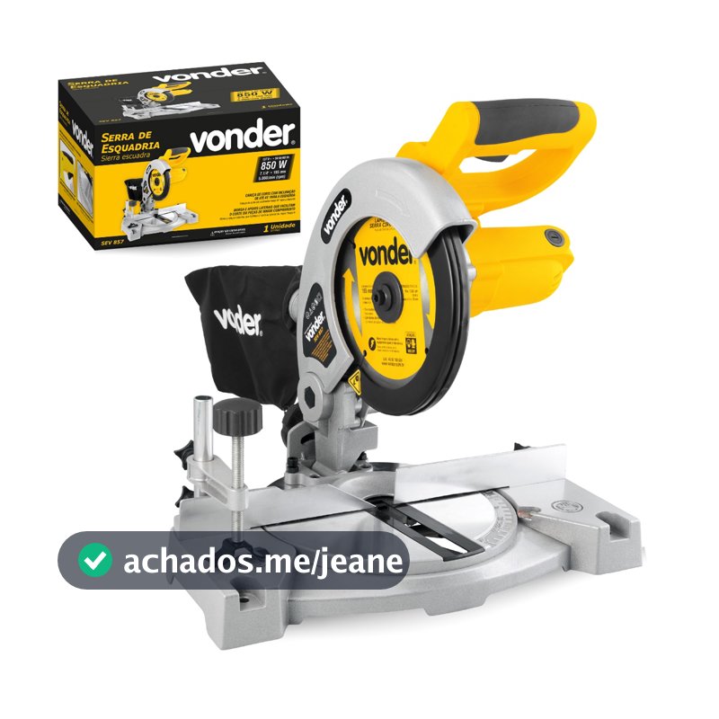 Serra Meia Esquadria Vonder 7.1/4" 850W Madeira 110V 220V