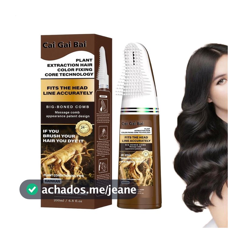 Cobertura Cinza Retoque Original Tintura De Cabelo Cor Com Pente De Longa Duração Para Casa Salão De Beleza Viagem Festa