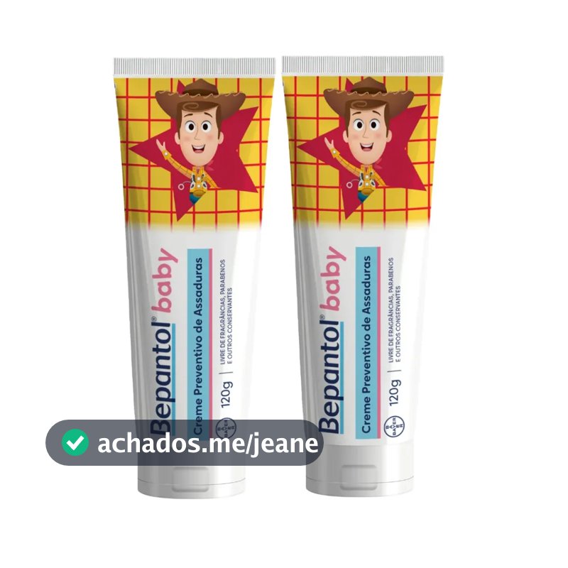 Kit 2x Bepantol Baby Creme Assaduras Toy Story 120g