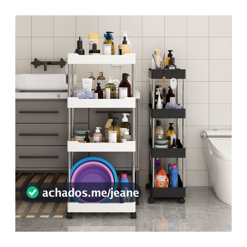 Organizador Multiuso com Rodinhas 4 Níveis