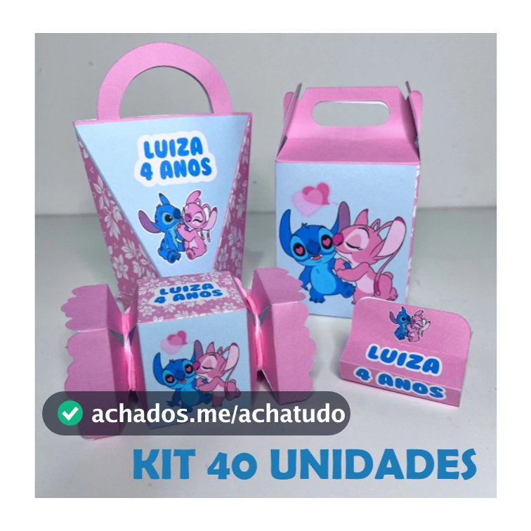 Kit 40 Lembrancinhas Personalizadas com Nome e Idade | Todos os Temas