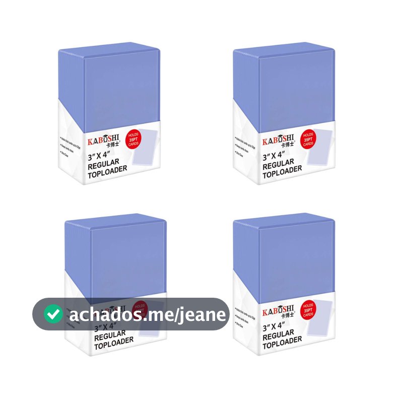 Kit 100 Plástico Sleeve Rígido Cards Basquete Cartas