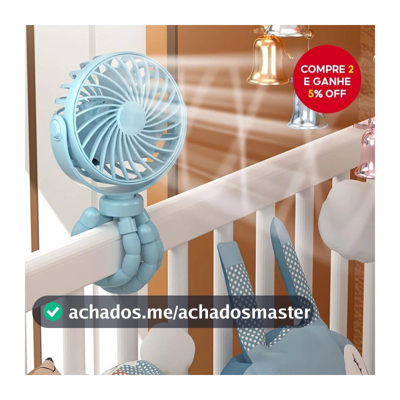 Ventilador De Resfriamento Portátil Polvo USB Recarregável Minifan Silencioso Tripé De 3 Velocidades