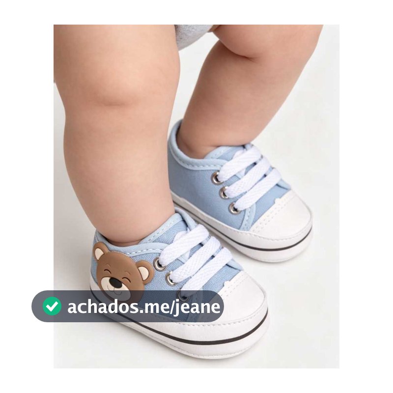 Tenis de bebe recem nascido menina/ menino ursinho
