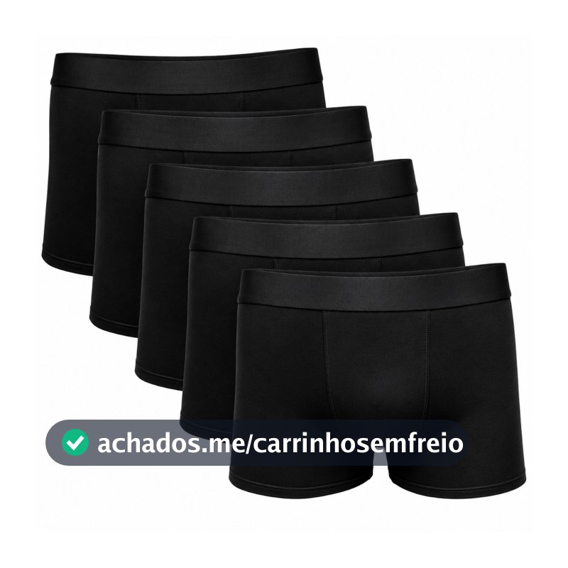 Kit 10 Cuecas Boxer Microfibra Controle de Suor Antiassadura