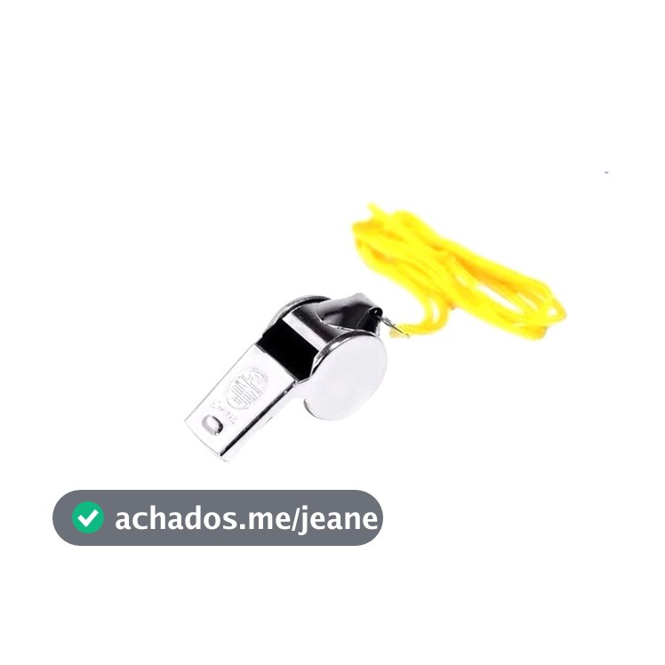 Apito de Metal com Cordão Uniforme Desbravadores / Aventureiros Árbitro Educador Físico Vôlei Basquete Sobrevivência