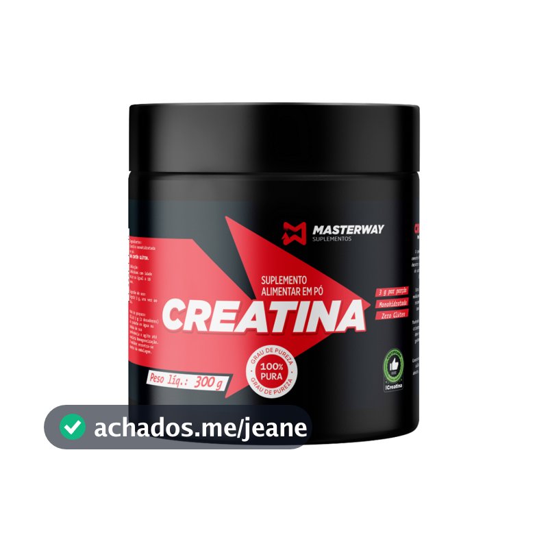 Suplemento Em Pó Masterway Creatina 100% Pura Pote 300g