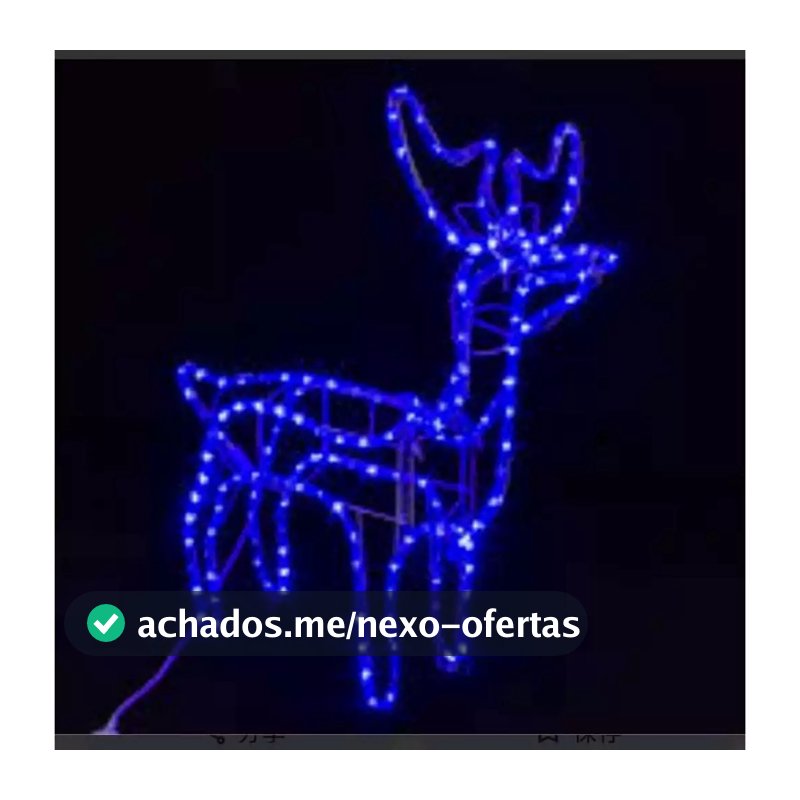 Rena Led Decoracao Natal Luzes Pisca Para Jardim 45Cm 110V