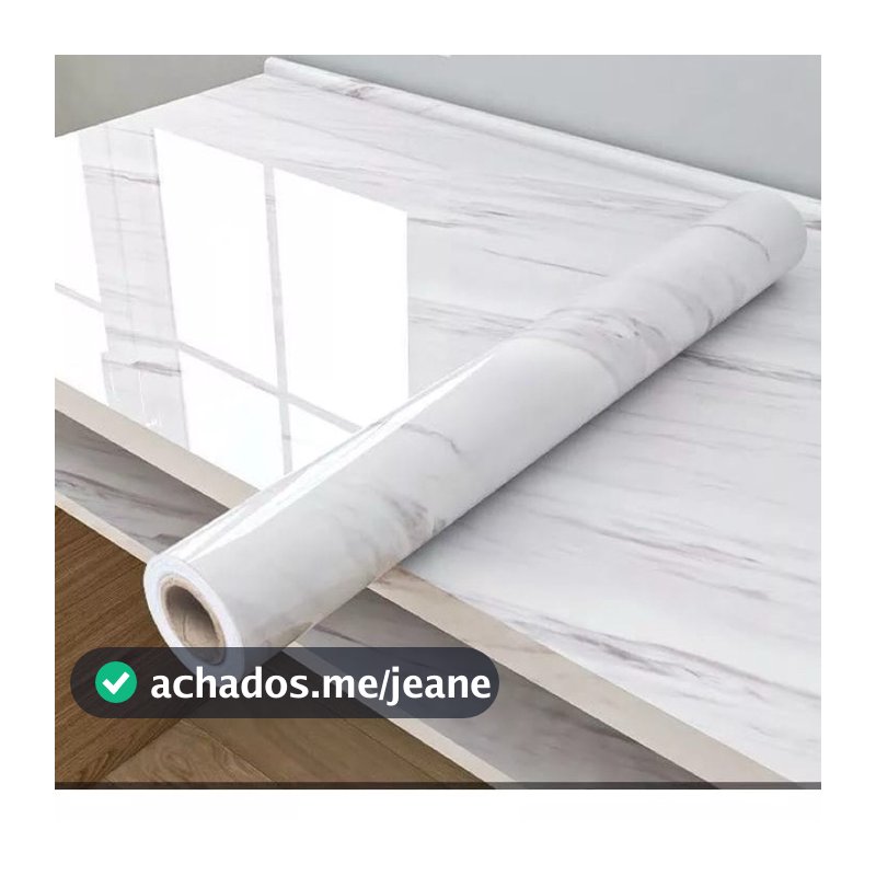 Papel de parede Adesivos para cozinha quarto Brilhante Lavável Mármore gelo 3M x60cm Resistente Agua