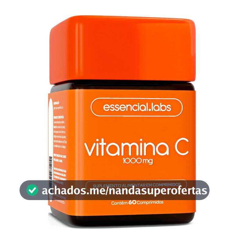 VITAMINA C 1000mg - Fórmula Concentrada e 100% PURA - 60 Doses