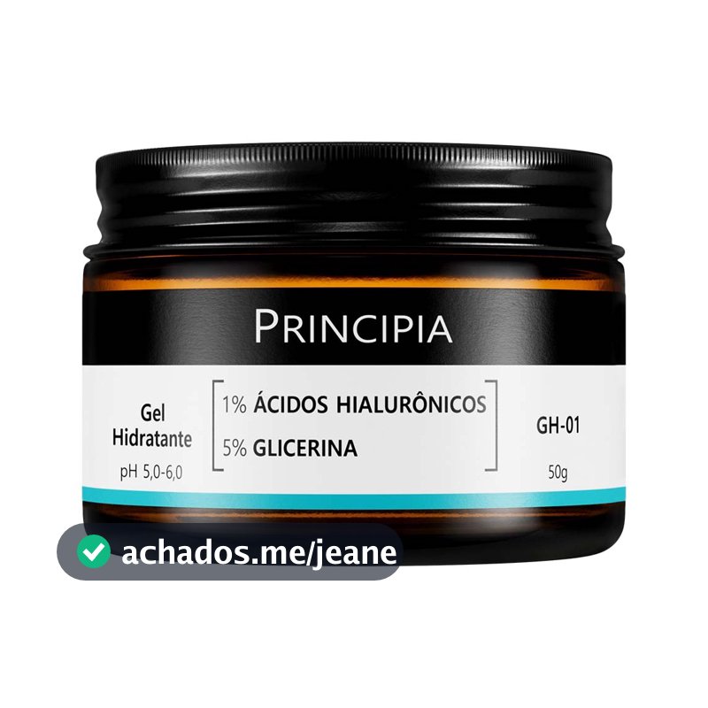 Gel Hidratante Facial GH-01 Principia - Ácidos Hialurônicos + Glicerina - 50g