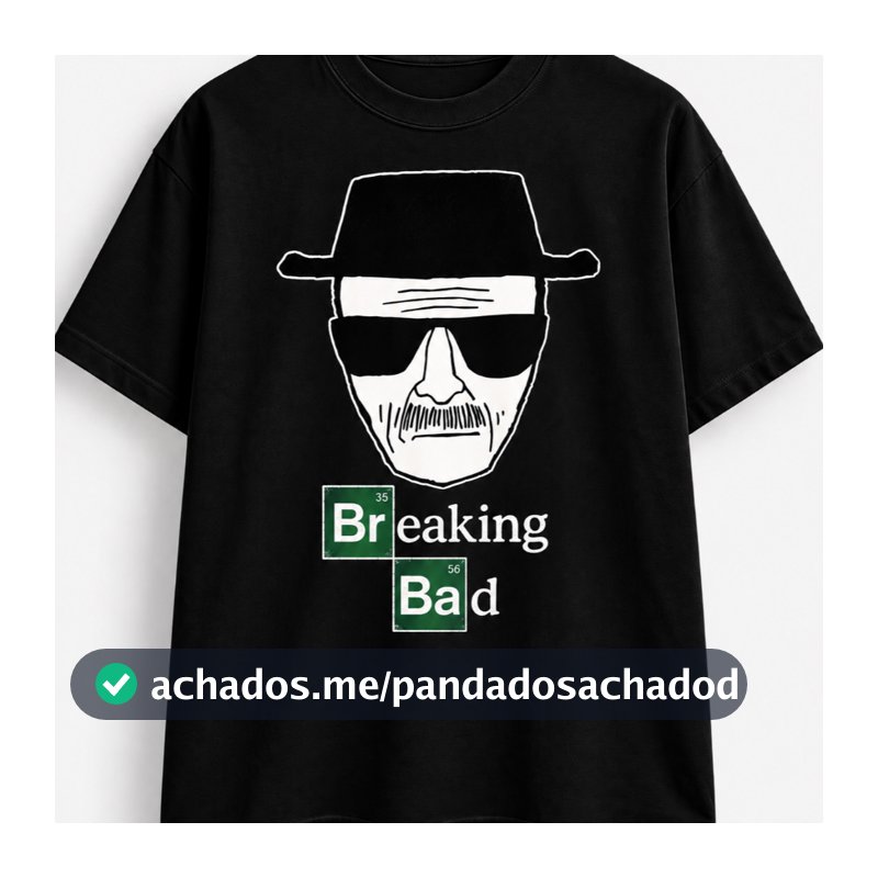 Camiseta Breaking Bad Heisenberg Walter White Série Unissex