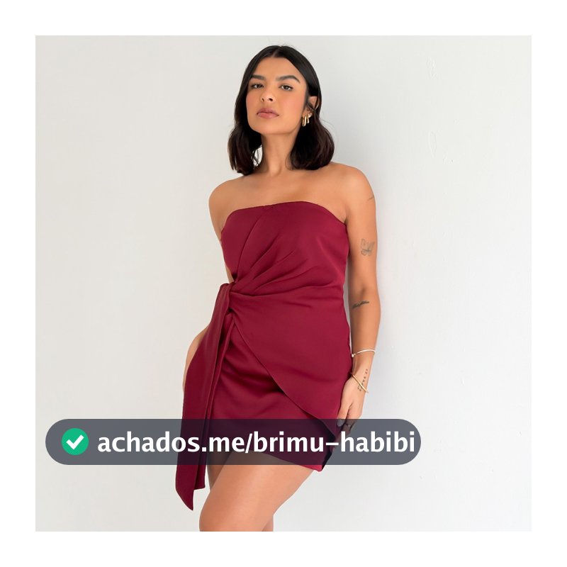 Vestido Feminino Alfaiataria Tomara que Caia Curto Transpassado Caimento Impecável Elegante