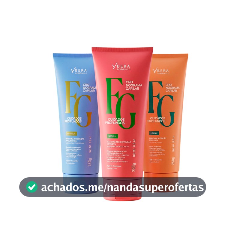 Kit Máscaras Cronograma Capilar Cuidados Profundos