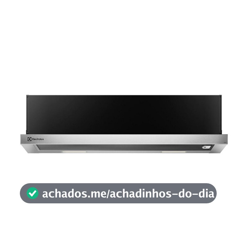 Depurador de Ar Electrolux 90cm Retrátil Inox Efficient com Luz de Led (DE9RS)