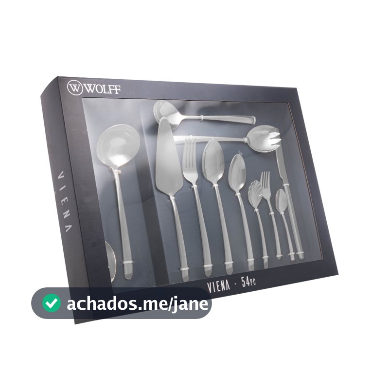 Conjunto Faqueiro Peças Aço Gift Box Viena Wolff