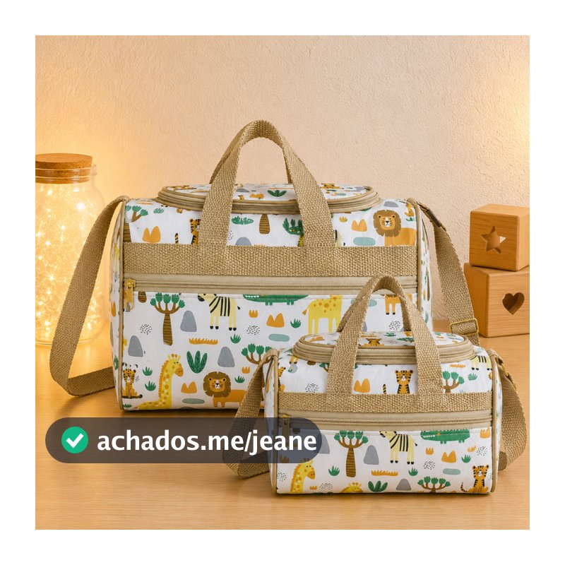 Bolsa Maternidade Menino Menina Kit 2 Peças Conjunto Mamãe Bebê Bolsas Mala Saida Maternidade