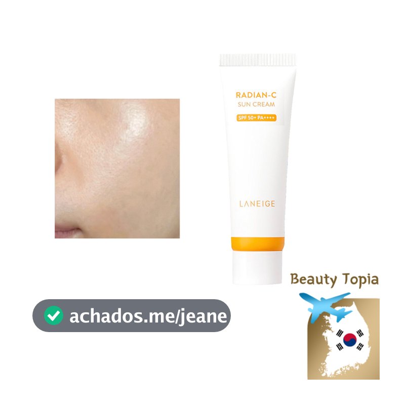 Laneige protetor solar vitamínico SPF 50+ PA++++ 50ml Radian C Sun Cream