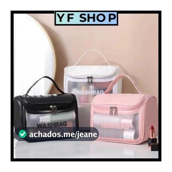 Necessaires Grande Transparente Para Viagem Bolsa Organizadora