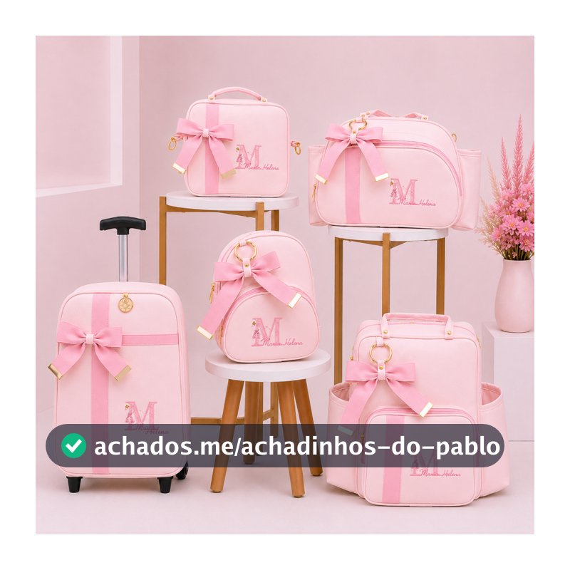 Bolsa Maternidade Jardim Encantado Personalizada com Nome do Bebê