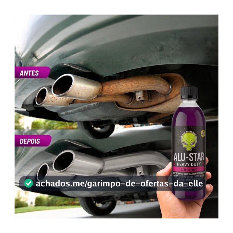 Desincrustante Concentrado AluStar Alien Ind Remove Sujeira Pesada Ferrugem Limpeza De Rodas Chassis Motores Carroceria