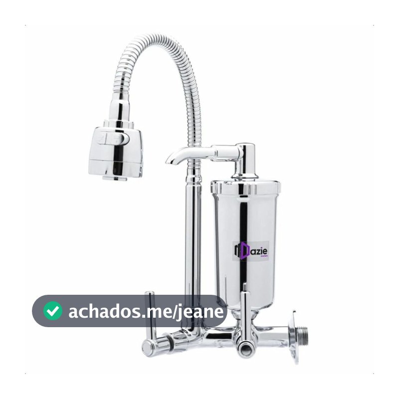 Torneira Gourmet com Filtro Parede Flexível ABS Cozinha Água Filtrada Dazie