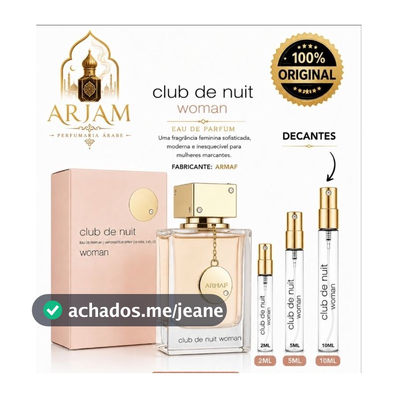 Perfume Arabe Armaf Club De Nuit Woman Feminino Perfume Eau De Parfum Original