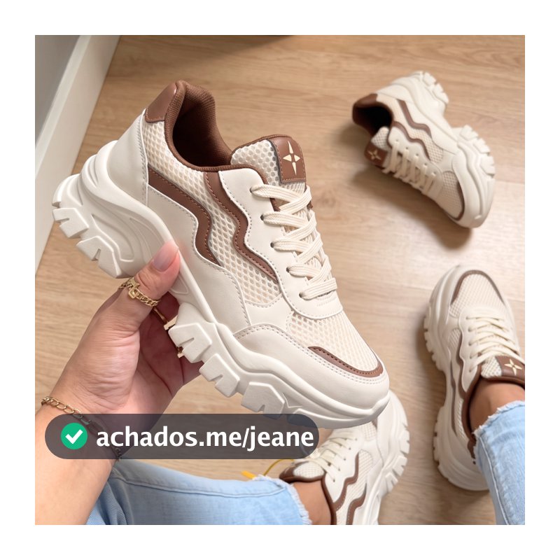 Tênis Feminino Chunky Tratorado Minimalista Solado Alto Dia a Dia-Promoção Envio Relâmpago