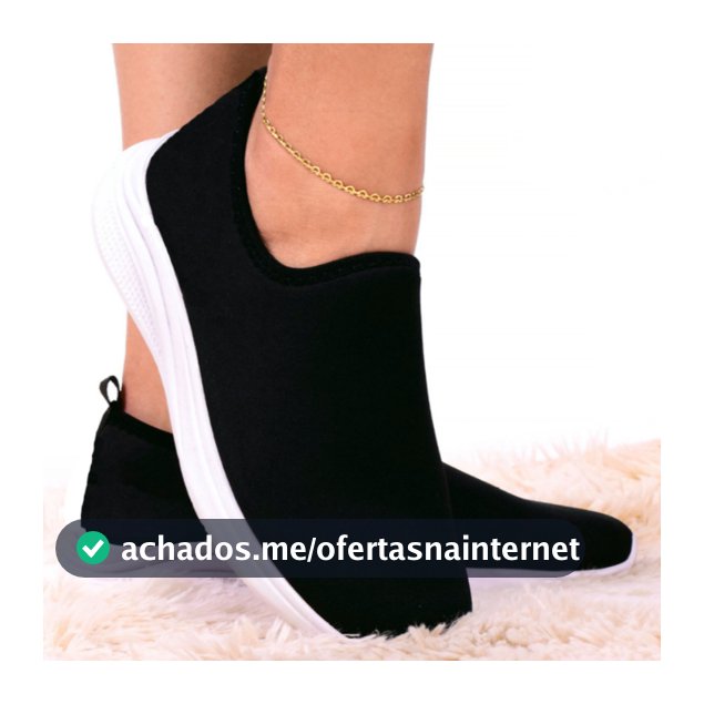 Tênis Feminino Meia Calce Fácil Slip On Leve Flexível Confortável Caminhada Academia Casual