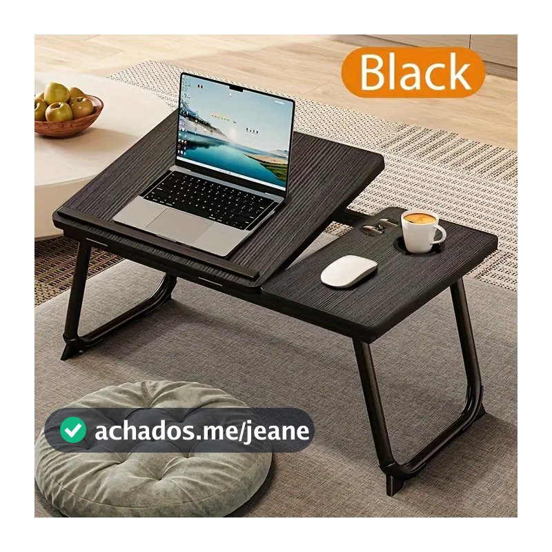Mesa Para Notebook Dobrável Regulável Com com Altura Ajustável