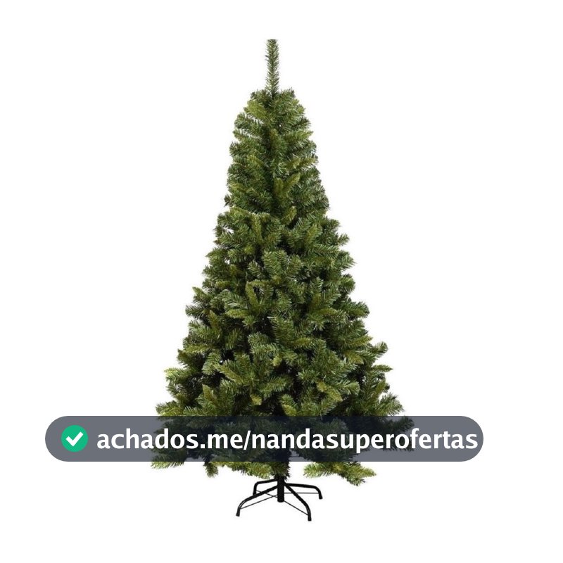 Árvore De Natal Pinheiro Grande Luxo 180cm 750 Galhos Verde  5279