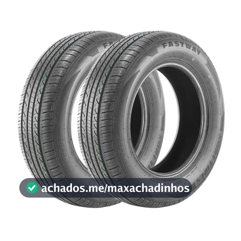 Kit 2 Pneus 185/60 R15 XBRI Fastway F1 84H Aro 15 Novos