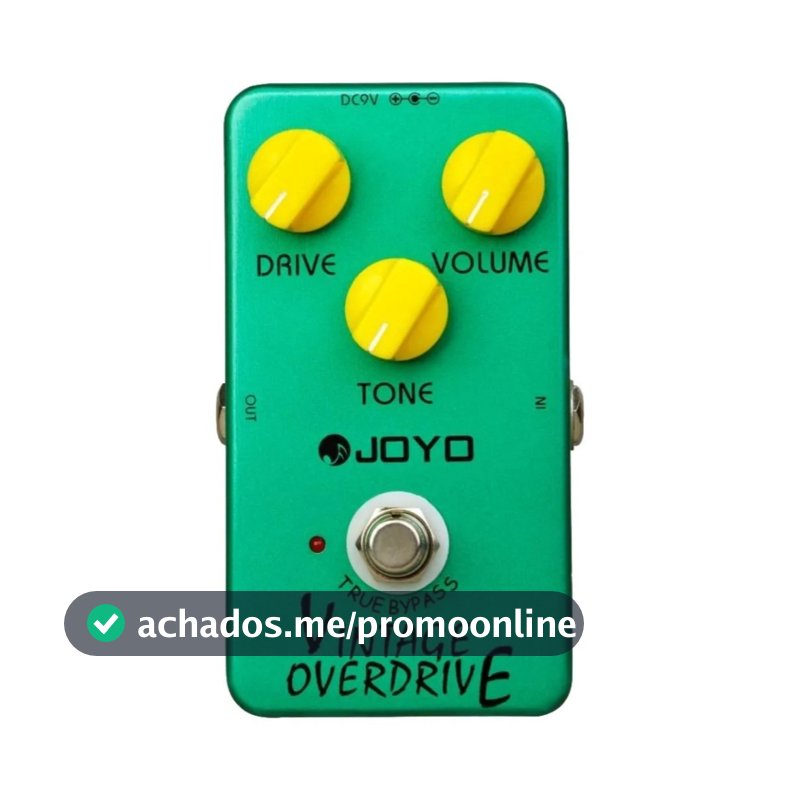 Pedal Efeito Guitarra Joyo Jf01 Vintage Overdrive verde tube screamer JF-01