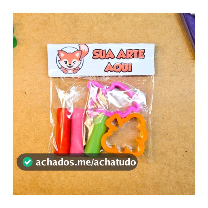 Mini Massinha Personalizada + 2 Moldes - QUALQUER TEMA E SEM GRAMPOS - FESTAS E LEMBRANCINHAS
